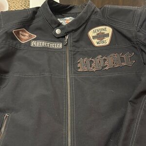 Black Harley Davidson street jacket